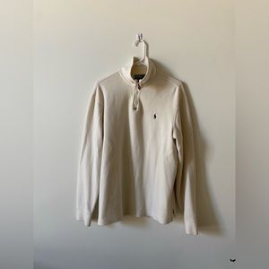 Men’s Ralph Lauren Cream Quarterzip